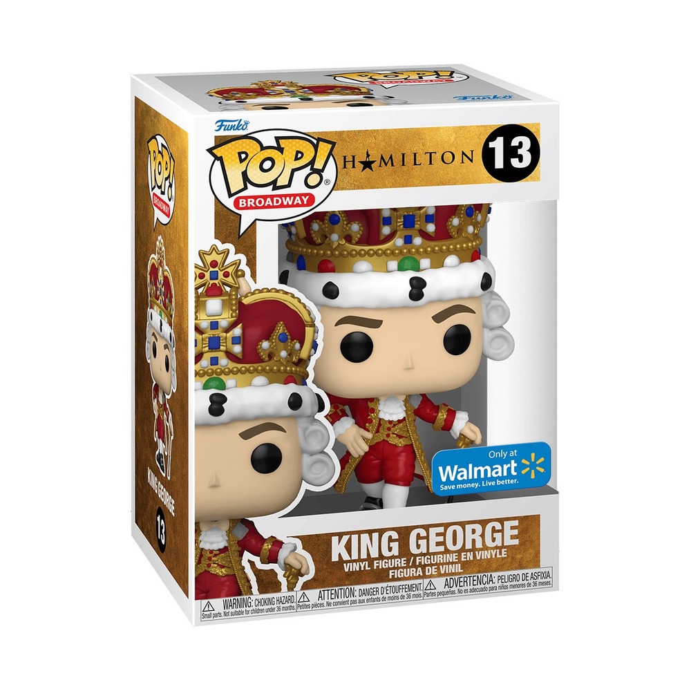 Funko Pop! Vinyl: King George (Red) - Walmart (Exclusive) #13 From Hamilton NEW